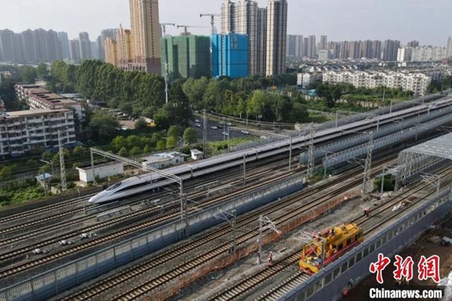 最新进展！成宜高铁接触网工程冷滑试验正式启幕