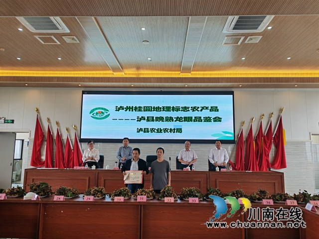 泸县:39个晚熟龙眼样品同台角逐,揽“金”挂“银”封“王”当“能手”(图2) 表彰龙眼金奖(曾佐然摄).jpg