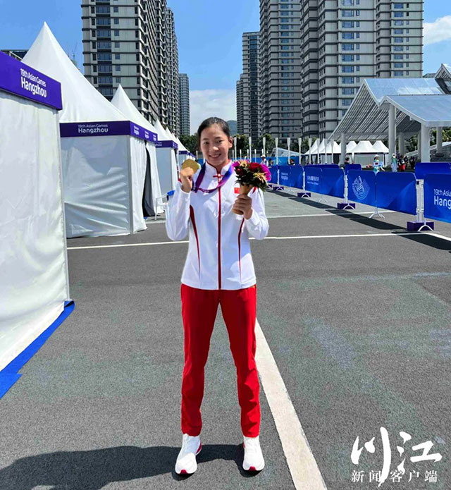 金牌+1!泸州运动员罗梦亚运会龙舟500米竞速夺冠(图4) 4.jpg