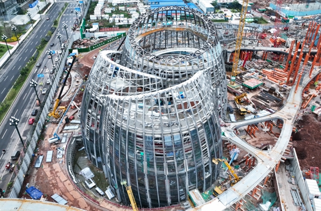 渝昆高铁宜宾站站前广场即将呈现!(图1) 1.jpg