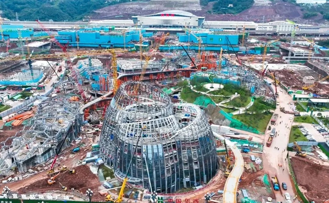 渝昆高铁宜宾站站前广场即将呈现!(图4) 4.jpg