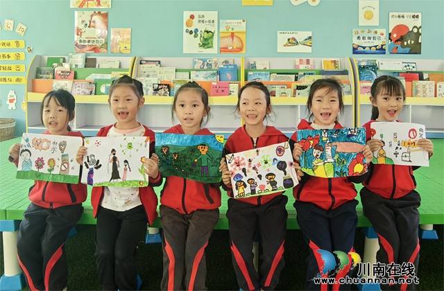叙永县叙永镇东城幼儿园开展“珍爱生命 拒绝毒品”主题宣传教育(图6) 6.禁毒宣传画.jpg