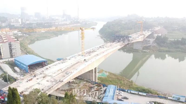 内江水心坝大桥主桥顺利合龙！通车时间——