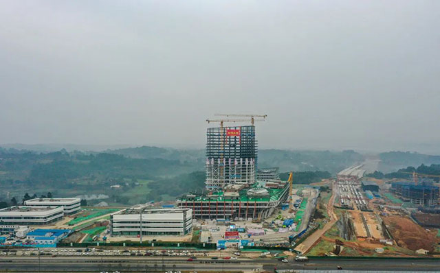 西南医科大学附属天府医院预计今年12月底完成验收交付,明年投入使用(图5) 5.jpg