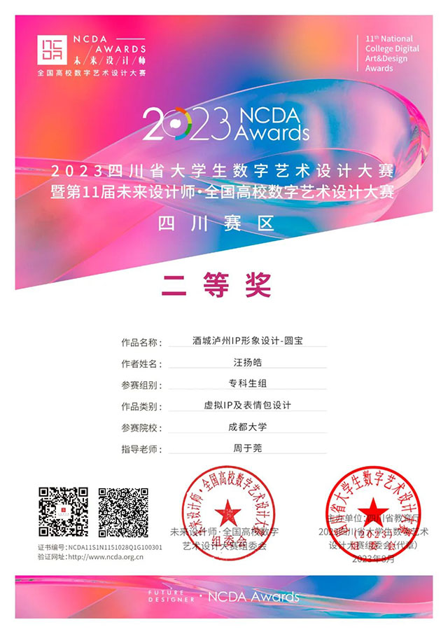全国一等奖!泸州籍学子为酒城泸州设计的IP形象萌翻了!(图4) 5.jpg