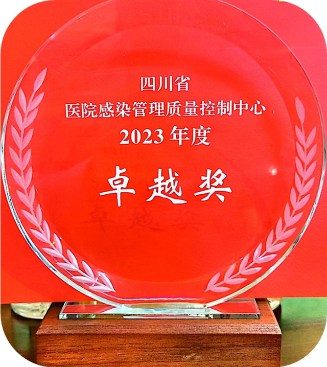 泸州市院感质控中心2023年度工作获省市级考核优秀