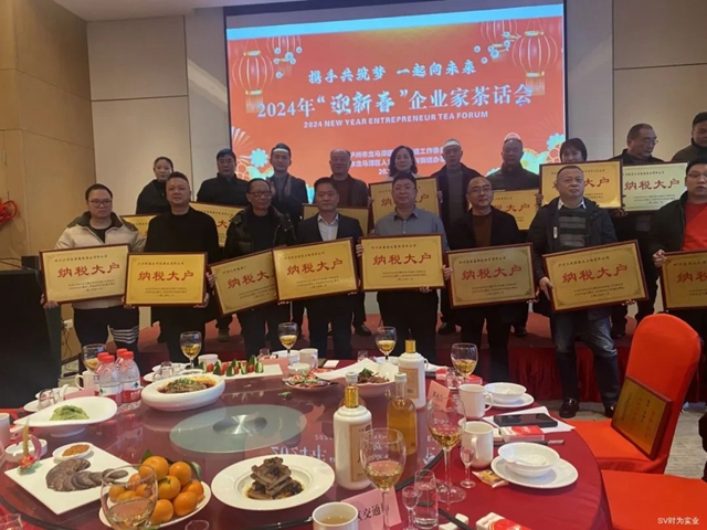 泸州时为建工荣获2023“纳税大户”荣誉奖牌