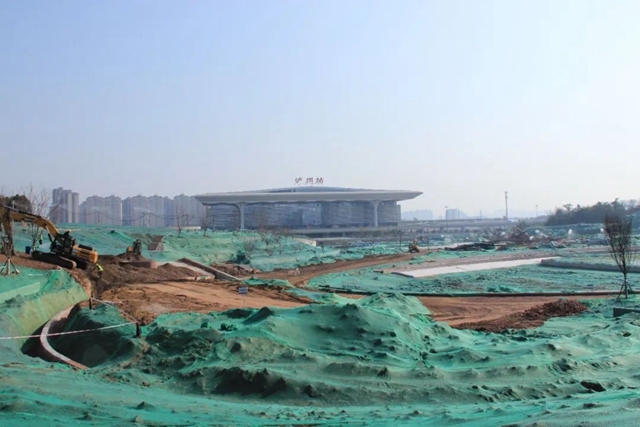 泸州:铆足干劲赶春潮 市政项目复工忙(图1) 复工1.jpg