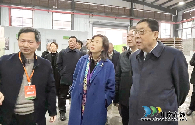 谢商华陪同马培华出席四川省第十一届茶叶开采活动周启动仪式(图1) 马培华、谢商华一行视察纳溪茶产业基地.jpg