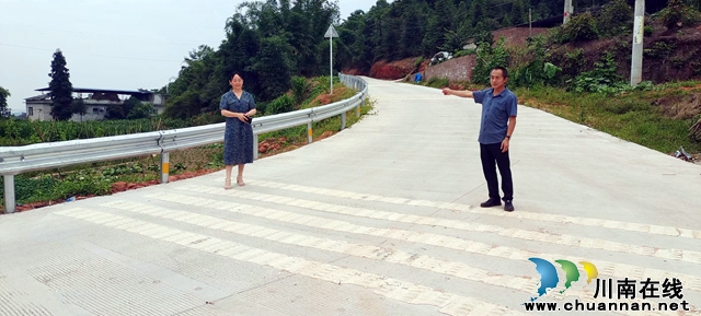 泸州纳溪 放弃高薪 返乡当支书富村民“厚”家底美乡村(图1) 图1:标准化的社社通公路.jpg