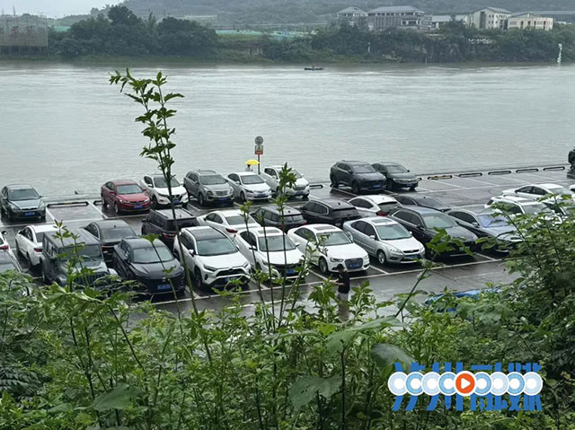长江泸州段水位上涨! “飞机坝”停车场随时有可能关闭(图2) 2.jpg