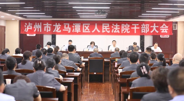 龙马潭区法院召开干部大会|孙帅任党组书记、代理院长(图1) 龙马.jpg