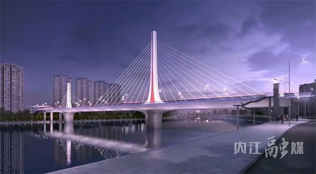 连接两区！内江麻柳坝大桥预计9月底具备通车条件