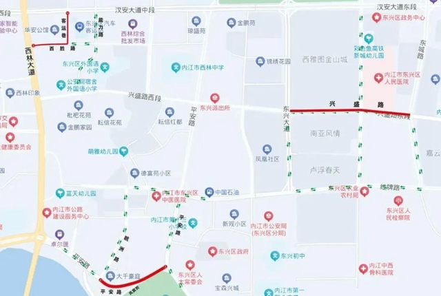 内江市民注意！城区四条道路即将实施交通管制
