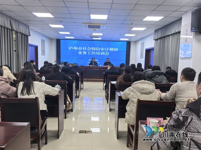 四川省社保局到合江县开展审计稽核业务工作培训(图1) 省.jpg