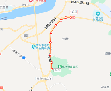 公告 | 泸州二环路启用2处区间测速设备(图2) 23.png