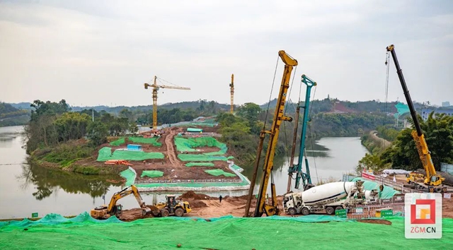 自贡这里新建一座跨河大桥