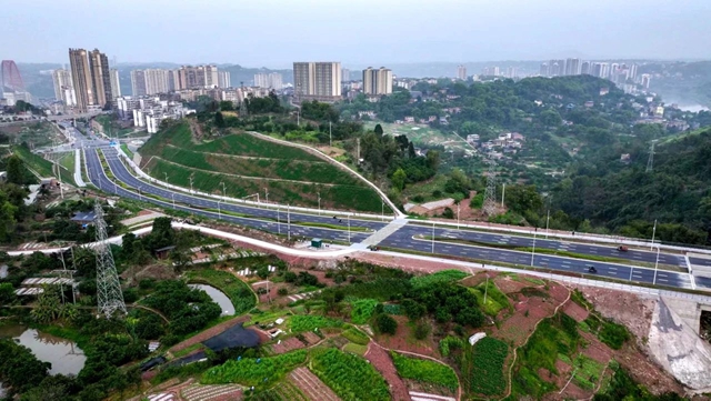 合江县这条城市主干道试通车!(图2) 合江2.jpg