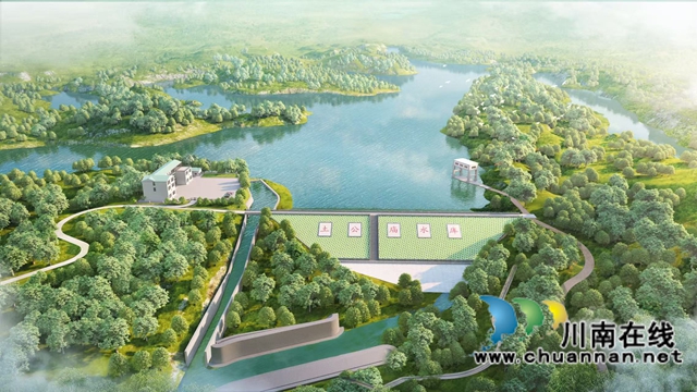 总投资6.07亿元 库容1093万立方米|泸县加速建设第三座中型水库土公庙水库(图9) 泸县土公庙水库建后效果图(夏廷贵摄).jpg