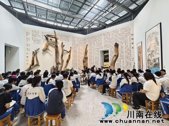 丹青映初心 美育润桃李┃陆贤能在合江中学深情讲述艺术人生与桑梓情怀(图7) CA1401862DBFCBF2E63C6BDEA5745DB5.jpg