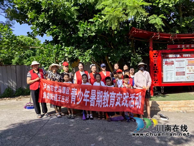 龙马潭区鱼塘街道王庄村新时代文明实践站开展“大手拉小手 明亮宣传栏”志愿活动(图3) 微信图片_20250731105858.jpg