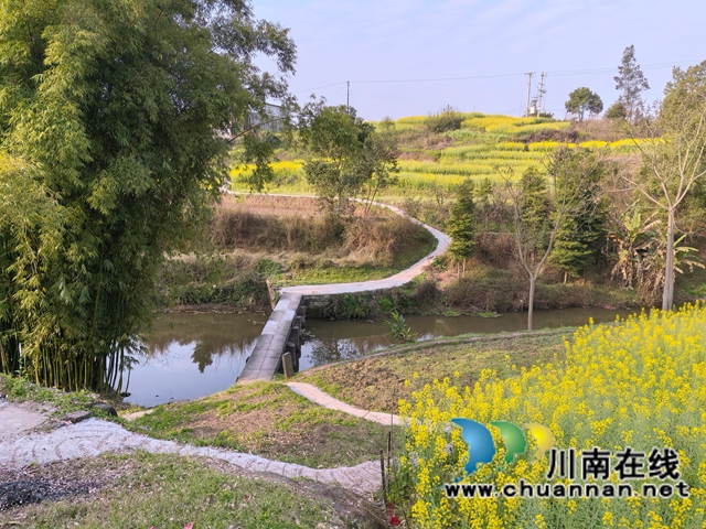 泸县潮河镇怀安河发现龙桥罗滩桥和禁止捕鱼石碑(图2) 维修一新的罗滩桥(曾佐然摄).jpg