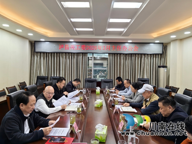 泸县关工委召开2026年3月主任办公会 部署全年关爱工作(图2) 泸县关工委3月主任办公会召开(曾佐然摄).jpg