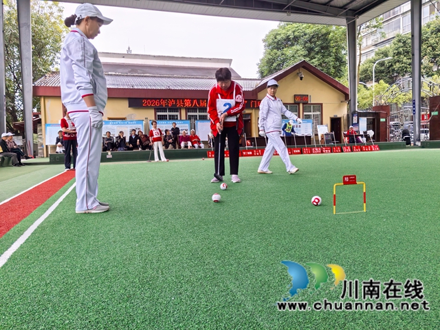 绿茵焕新迎盛会 银龄挥杆竞风流|泸县第八届“劳动者杯”门球赛成功举办(图7) 比赛7.jpg