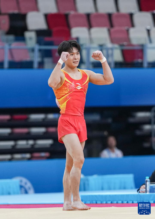 泸州体操小将王呈丞驰骋全国赛场摘银夺铜(图1) 体1.png