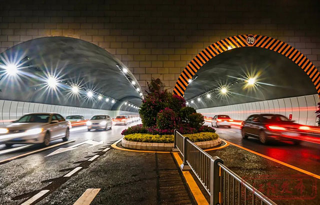 试通车!江阳区龙翔西路(二段)隧道一肩挑两片(图6) 6.jpg