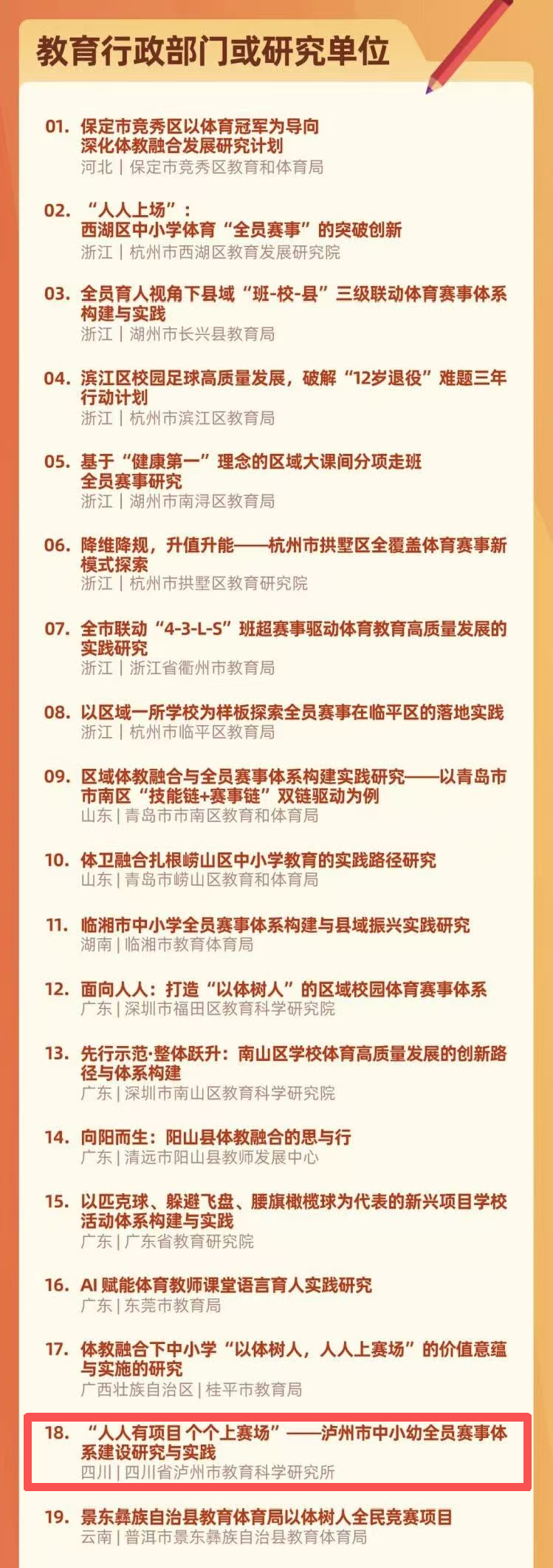以体育人,赛出精彩|泸州市“全员赛事”项目入选蔡崇信公益基金会以体树人研究计划(图1) 方1.png