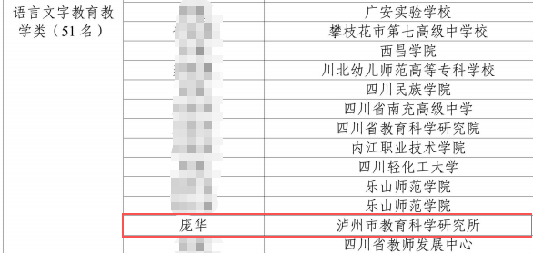 泸州一教研员入选省级专家库(图2) 人2.png