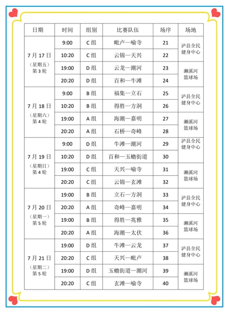 泸县“村BA”卷土重来点燃夏夜!附赛程安排(图17) 17.jpg