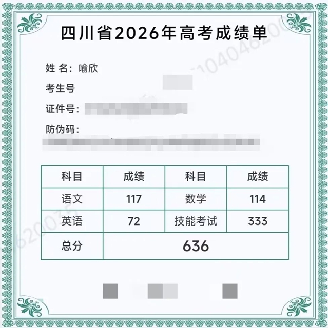 【建校育才】喻欣:三年逆袭 233 分,解锁本科人生(图2) 人2.jpg