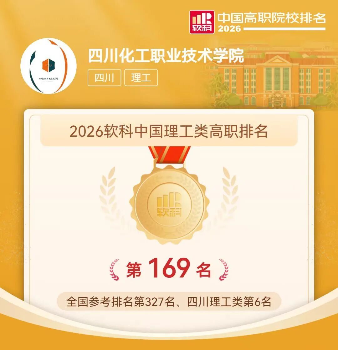 2026软科中国高职院校排名公布,泸州多所院校上榜(图3) 院3.jpg