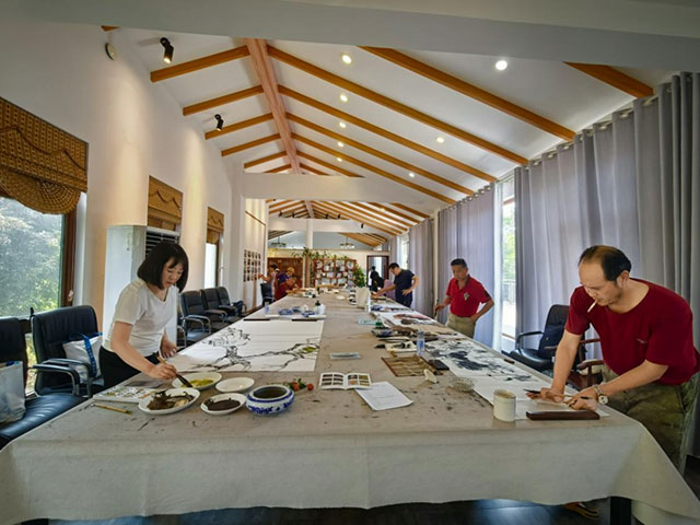“笔墨绘酒城·文脉赞泸州”书画采风活动顺利举行(图4) 4.jpg