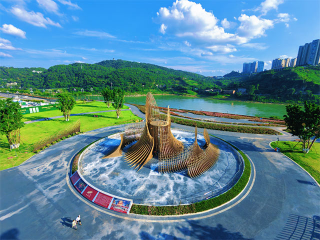 亮灯!春晚宜宾分会场主舞台迁建完成(图3) 3.jpg