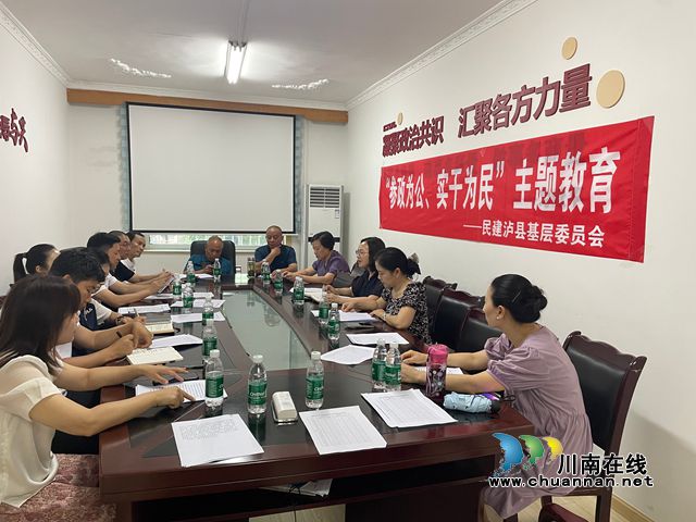 民建泸县基层委员会开展“参政为公、实干为民”主题教育活动(图1) 图片1.jpg
