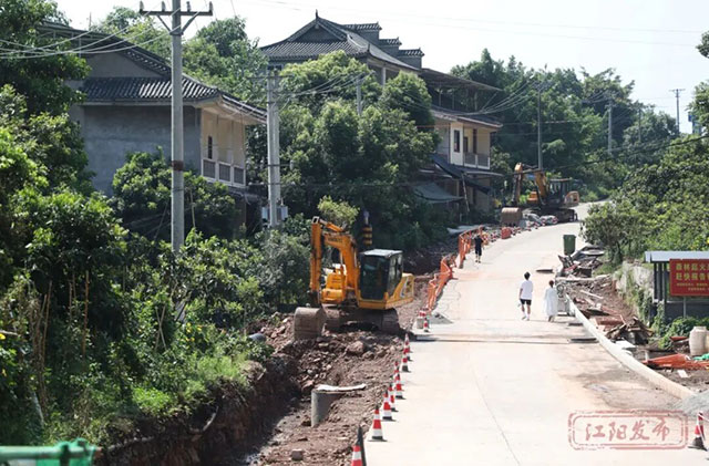 完成51%!江阳区这段景区道路建设全力推进(图1) 1.jpg