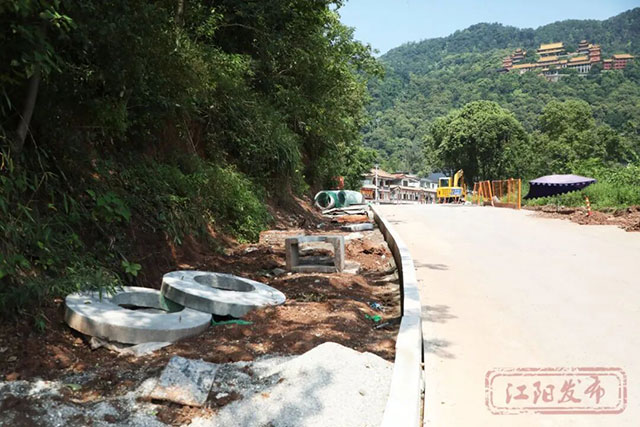 完成51%!江阳区这段景区道路建设全力推进(图3) 3.jpg