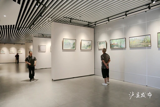 就在泸县诗书画院!55幅写生作品定格龙城风景(图11) 11.jpg