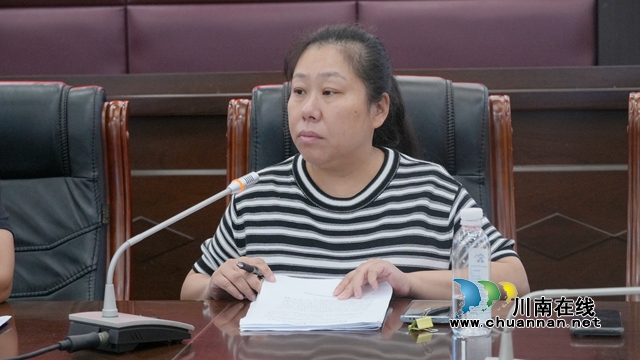 深耕思政课堂 聚力素养提升|泸州市中职思政学科质量分析会在泸县建校举行(图5) 泸州市中职思政学科教研中心组组长熊莉老师发言.jpg