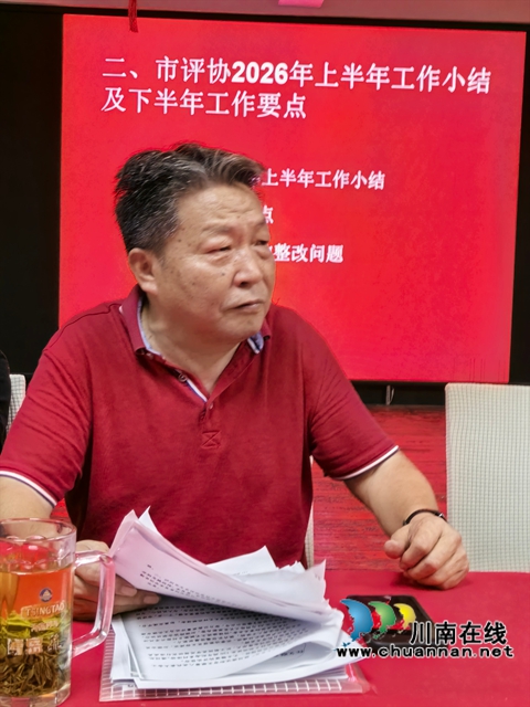 党建引领铸根基 文艺评论启新程|泸州市文艺评论家协会召开党支部、主席团(理事会)会议(图2) 评协主席徐潋讲话.jpg