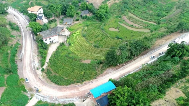 直通玉龙湖高速出入口,泸州这条干线公路进度刷新(图2) 路2.jpg