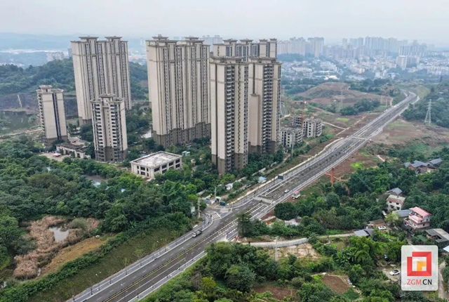 横跨三大行政区!自贡这条交通要道全面竣工验收(图3) 交通3.jpg
