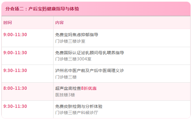 本周五来泸州市人医 这三家单位联合举行关爱孕产妇身心健康公益活动(图3) 会2.png