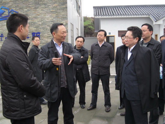 广安市考察团调研华阳新农村建设情况(图2)