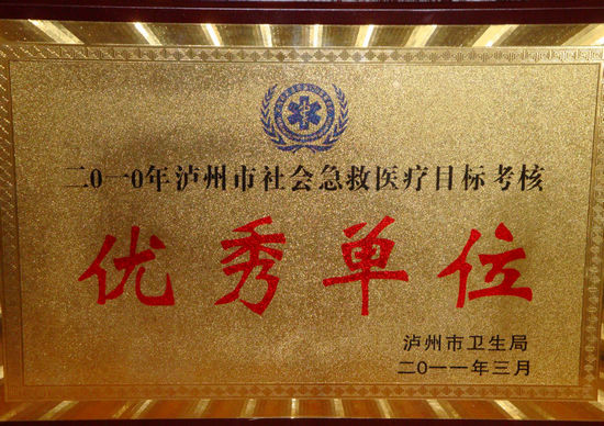 泸医附院急救站获市级优秀单位称号(图2)
