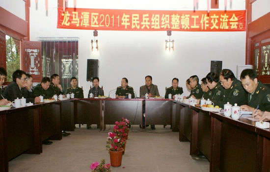 龙马潭区人武部召开全区民兵组织整顿工作座谈会(图1)