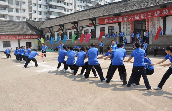 棉花坡镇：举办职工运动会&nbsp;献礼建党90周年(图1)